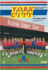 York City v Tranmere Rovers Match Programme 1989-02-18