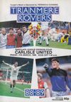 Tranmere Rovers v Carlisle United Match Programme 1989-03-17