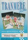 Tranmere Rovers v Ipswich Town Match Programme 1989-10-03