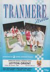 Tranmere Rovers v Leyton Orient Match Programme 1989-10-06