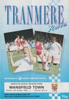 Tranmere Rovers v Mansfield Town Match Programme 1989-10-16