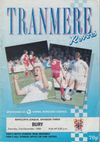 Tranmere Rovers v Bury Match Programme 1989-12-02