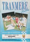 Tranmere Rovers v Reading Match Programme 1990-02-12