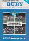 Bury v Tranmere Rovers Match Programme 1990-02-17