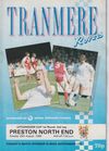 Tranmere Rovers v Preston North End Match Programme 1989-08-29