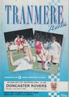 Tranmere Rovers v Doncaster Rovers Match Programme 1990-03-12