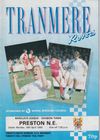 Tranmere Rovers v Preston North End Match Programme 1990-04-16