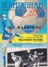 Birmingham City v Tranmere Rovers Match Programme 1989-09-16