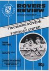 Tranmere Rovers v Torquay United Match Programme 1983-03-18