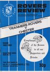 Tranmere Rovers v Chester Match Programme 1982-12-27
