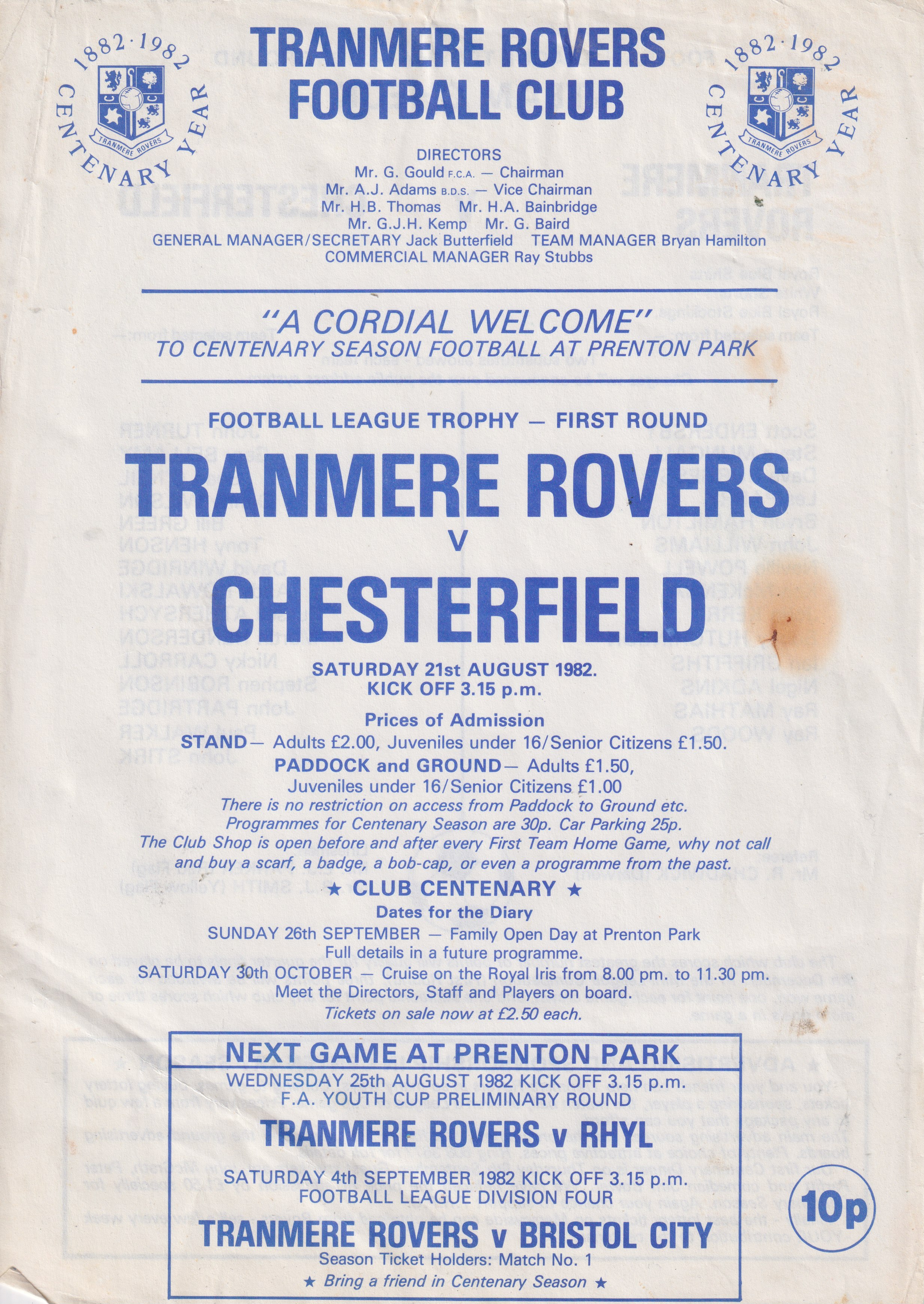 Match Programme