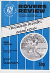 Tranmere Rovers v Wimbledon Match Programme 1982-10-02