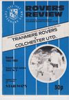 Tranmere Rovers v Colchester United Match Programme 1982-11-13