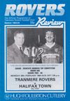Tranmere Rovers v Halifax Town Match Programme 1984-02-20