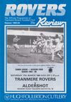 Tranmere Rovers v Aldershot Match Programme 1984-03-17