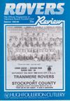 Tranmere Rovers v Stockport County Match Programme 1984-05-12