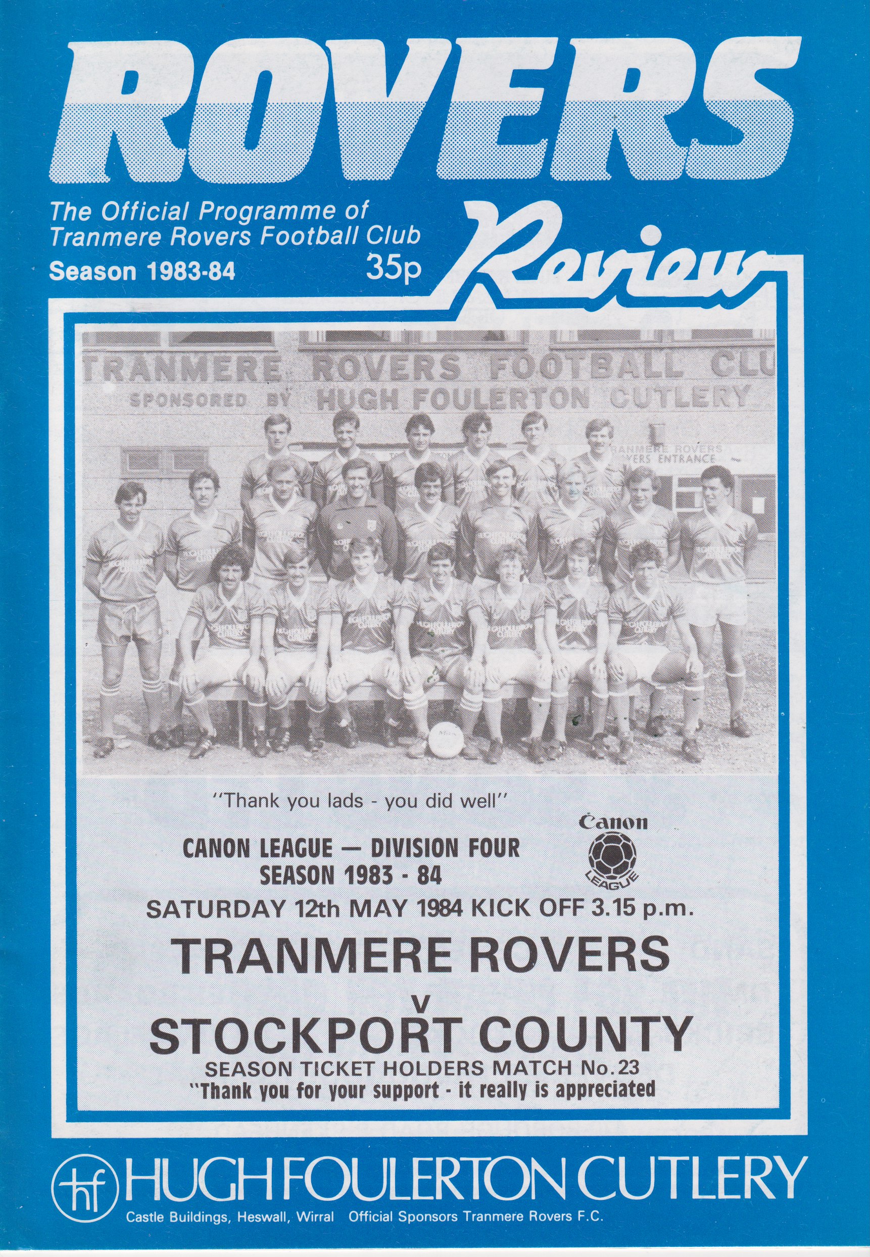 Match Programme