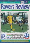 Tranmere Rovers v Bolton Wanderers Match Programme 1998-12-12