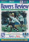 Tranmere Rovers v Bury Match Programme 1999-02-27