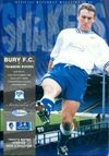 Bury v Tranmere Rovers Match Programme 1998-09-19