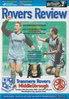 Tranmere Rovers v Middlesbrough Match Programme 1999-12-14