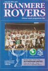Tranmere Rovers v Rotherham United Match Programme 1991-04-05