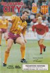 Bradford City v Tranmere Rovers Match Programme 1990-08-25