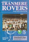 Tranmere Rovers v Shrewsbury Town Match Programme 1990-09-14