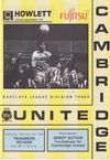 Cambridge United v Tranmere Rovers Match Programme 1990-12-26