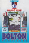 Bolton Wanderers v Tranmere Rovers Match Programme 1990-12-01