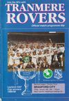 Tranmere Rovers v Bradford City Match Programme 1991-01-18