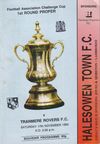 Halesowen Town v Tranmere Rovers Match Programme 1990-11-17