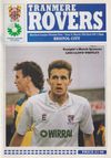 Tranmere Rovers v Bristol City Match Programme 1992-03-31