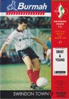 Swindon Town v Tranmere Rovers Match Programme 1992-03-17