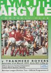 Plymouth Argyle v Tranmere Rovers Match Programme 1992-03-21