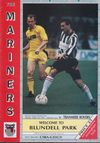 Grimsby Town v Tranmere Rovers Match Programme 1991-08-31