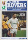 Tranmere Rovers v Port Vale Match Programme 1992-03-06