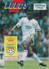 Leeds United v Tranmere Rovers Match Programme 1991-10-29