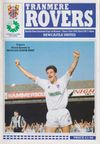 Tranmere Rovers v Newcastle United Match Programme 1991-10-01