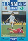 Tranmere Rovers v Birmingham City Match Programme 1992-10-17