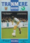 Tranmere Rovers v Millwall Match Programme 1992-12-26