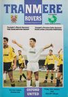Tranmere Rovers v Oxford United Match Programme 1993-01-15