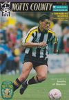 Notts County v Tranmere Rovers Match Programme 1993-01-26