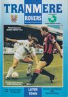Tranmere Rovers v Luton Town Match Programme 1993-02-13