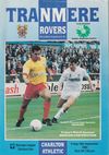 Tranmere Rovers v Charlton Athletic Match Programme 1992-09-18