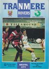 Tranmere Rovers v Bristol City Match Programme 1992-10-03