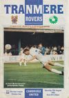 Tranmere Rovers v Cambridge United Match Programme 1992-08-15