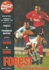 Nottingham Forest v Tranmere Rovers Match Programme 1994-01-26