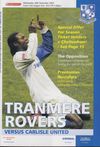 Tranmere Rovers v Carlisle United Match Programme 2007-12-26