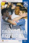 Tranmere Rovers v Port Vale Match Programme 2008-03-20